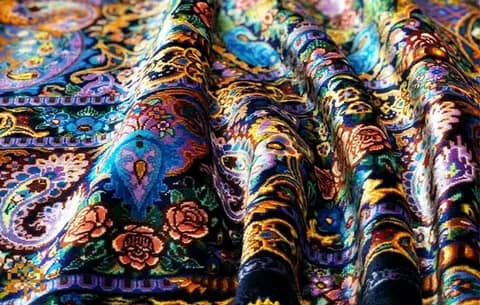 تصویر 3 از فرش ابریشمی زیبا + تراکم بالای گره ها